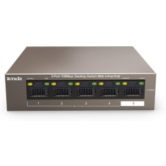 Tenda TEF1105P-4-38W Switch PoE 5 Porte 10/100 Mbps con 4 Porte Poe 35W TEF1105P-4-38W