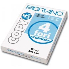 Carta per Fotocopie FABRIANO COPY 4 FORI A4 Risma da 500 fogli